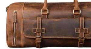 กระเป๋าเดินทางหนังแท้สำหรับผู้ชายแบบสั่งทำขายส่งปี 2026 กระเป๋าเป้สะพายหลังแบบถือได้ พกพาสะดวกสำหรับการเดินทางค้างคืน บริการ OEM ทนทาน เป็นมิตรกับสิ่งแวดล้อม - Product Image 3