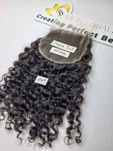 100% ปิดผมจริงชาวเวียดนามสำหรับผู้หญิงการปิดแบบ HD ปักดิ้นสไตล์พม่าแบบ HD ขนาด5x5 - Product Image 4