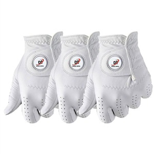 Gants de golf pour hommes personnalisés OEM ODM, en cuir d'agneau Cabretta véritable blanc, respirants, doux, pour le sport et les activités de plein air - Product Image 6