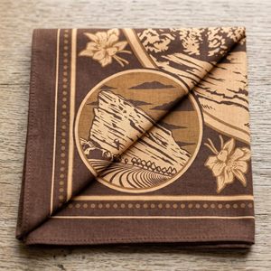 Mountain Sheep Design Custom Cotton Polyester Blend Premium Customize Bandana Custom Printed Design Paisley Bandana <b>Square</b> <b>Scarf</b> - Product Image 3