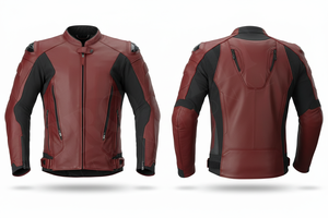 2026 New Latest Design Leather Motorcycle Jacket with Protective Armor Full Zip Closure and Mesh Panels for Bike Riders Jacket - Product Image 5