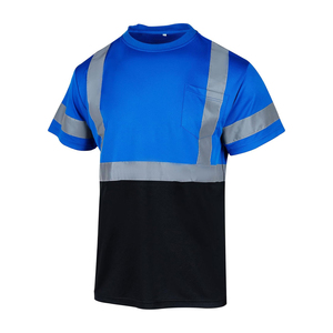 T-shirt de sécurité haute visibilité, chemise réfléchissante en tissu personnalisé, vêtement de travail, impression de logo personnalisée, chemise réfléchissante - Product Image 2