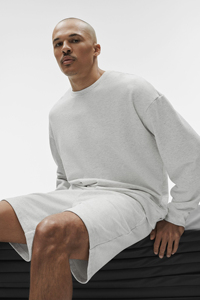 Sweat-shirt unisexe en coton de qualité supérieure à col rond, coupe oversize, vierge, décontracté, vente en gros - Product Image 4