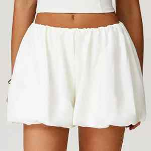 Pantalones Cortos Casuales de Alta Calidad para Mujer, Diferentes Colores, Textura Transpirable, Tono Sólido, Diseño Simple y Sofisticado para el Hogar - Product Image 2