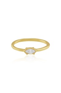 Anillo de Dedo Chapado en Oro de Aleación de Alta Calidad para Mujer, Joyería Elegante y Moderna para Uso Diario y de Fiesta, Disponible para la Venta - Product Image 2