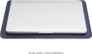 Funda de Alta Gama para Portátil, Funda Personalizada Tipo Libro, Piel Genuina Premium, Elegante, Azul, Funda Suave para Hombre y Mujer, Opciones al por Mayor - Product Image 4