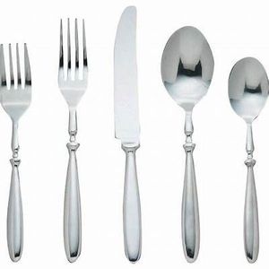 Ensemble de couverts modernes en acier inoxydable, finition miroir, compatibles lave-vaisselle, couverts et services de table pour mariage, designs personnalisables - Product Image 2