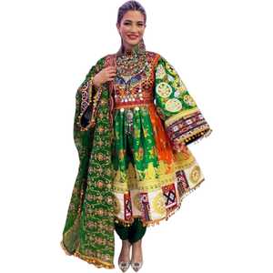 ชุดเดรสยาวสไตล์โบฮีเมียน งานแฮนด์เมด คุณภาพพรีเมียม ผู้ผลิตขายส่ง ชุดลำลองสไตล์อัฟกานิสถานสำหรับผู้หญิง - Product Image 1