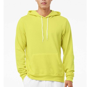 Sweat-shirt à capuche personnalisable pour l'hiver, faible MOQ, en coton/fibre de bambou, uni, teint, brodé - Product Image 2