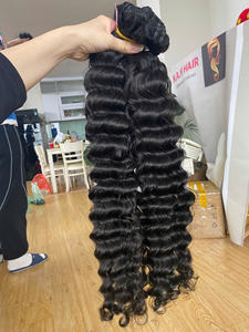 Cheveux Remy à cuticules alignées, bruts du Cambodge, en gros, mèches de cheveux à trame fine, pointes doublement tirées, 100% cheveux humains vierges non traités - Product Image 4