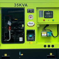 Générateurs diesel silencieux à faible bruit 50/60Hz 25kVA 30kVA 35kVA 40kVA 50kVA, générateur de courant industriel, production d'électricité