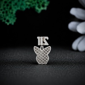 Custom Bunny Pendant VVS Moissanite Diamond Necklace 925 Sterling Silver Iced Out Rabbit Pendant Hip Hop Jewelry Personalized Lu - Product Image 5