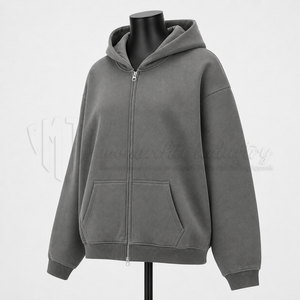 Fabricante de Sudaderas con Capucha Unisex de Alta Calidad OEM, Sudadera con Capucha Personalizada con Cierre Completo y Logotipo Impreso - Product Image 3