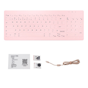 HengYu New 96-Key Silent Membrane Three-Mode Waterproof Wireless Portable <b>Keyboard</b> Type-C Interface No Backlight for All Pad - Product Image 3