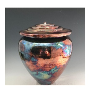 Nueva Urna Conmemorativa de Metal, Arte Moderno, Patrón Antiguo, Urna Abrible, Jarra - Product Image 1