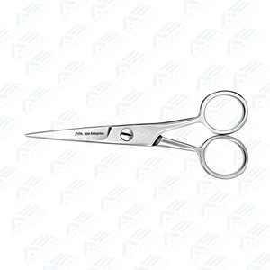 5 ciseaux de salon ciseaux à moustache en acier inoxydable avec repose-doigt fixe Instruments de coiffure en acier VG10 barbe de haute qualité - Product Image 2