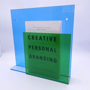 Porte-revues mural moderne en acrylique écologique pour salon et bureau à domicile - Product Image 1