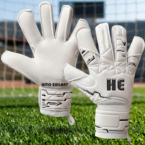 Latest <b>Model</b> German Latex Goalkeeper Gloves In Solid Color Design Your <b>Own</b> Sports Wear Grip Types, Cuts, and Finger Protection - Product Image 2