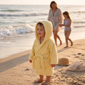 Albornoz Suave con Capucha para Bebé, Absorbente, 100% Algodón, Toalla Infantil, Envoltura para Baño, Cómodo Regalo para el Hogar, Uso en el Baño, OEKO-TEX - Product Image 6