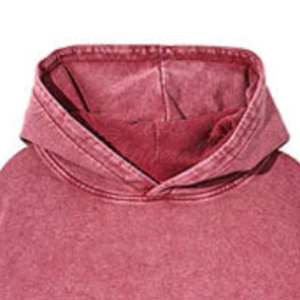 Sweat-shirts délavés à l'acide 100% coton Tissu léger et respirant Style streetwear décontracté pour l'hiver - Product Image 6