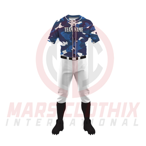 Uniforme de béisbol hecho a medida para equipos, conjunto de camiseta y pantalón de béisbol de tela suave y para deportes profesionales - Product Image 2