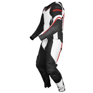 Unisex Full Sleeve Leather Motorcycle Racing <b>Suit</b> White Black <b>Red</b> Breathable Waterproof Quick Dry Protective Gear All Seasons - Product Image 3