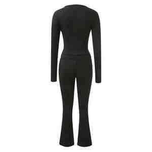 Ensemble de tenue de sport pour femme 2026 de haute qualité avec logo personnalisé, soutien-gorge de sport et leggings d'entraînement pour le yoga, le fitness et les activités de plein air - Product Image 3