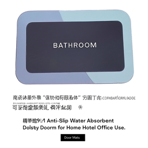 Tapete Antideslizante Absorbente de Agua de Poliéster de 16x24 para Uso en Hogar, Hotel y Oficina - Product Image 3