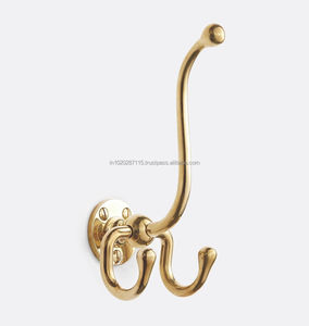 Crochets muraux en laiton de qualité supérieure, conçus pour organiser efficacement et élégamment les accessoires dans les systèmes de rangement muraux modernes des maisons. - Product Image 3