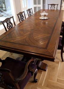 Table basse multifonctionnelle décorative en bois réutilisable avec incrustation de marqueterie complexe en placage, imperméable et facile à nettoyer - Product Image 4