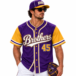 Maillot de baseball personnalisé pour homme, vert foncé, manches crème, boutons, broderie en twill, uniforme d'équipe respirant, chemise de softball - Product Image 5