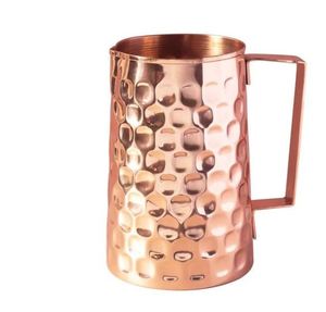 Service de carafes en cuivre pour tables d'hôtellerie de luxe, ensemble de service d'eau en métal avec verres, durable et réutilisable pour la cuisine. - Product Image 4
