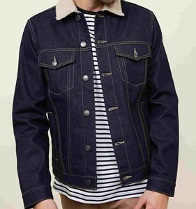 Chaqueta de Mezclilla de Lona al por Mayor para Hombre, Chaqueta de Motocicleta Impermeable y Transpirable para Invierno, Personalizada OEM, con Logotipo Frontal - Product Image 1