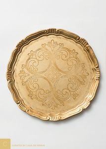 Tazón Decorativo Redondo de Metal con Interior Dorado y Detalles de Cuentas, Estilo Glamuroso, Platos y Vajilla Hechos a Mano - Product Image 5