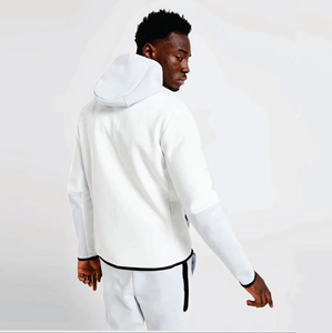 OEM Design Men's Tech Fleece <b>Plus</b> <b>Size</b> Full Zip Hoodie <b>Joggers</b> 100% Cotton Custom Logo Winter <b>Sets</b> - Product Image 2