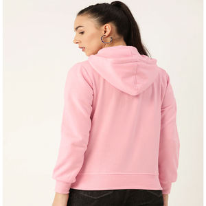Sudaderas con capucha impermeables de algodón 100% para mujer, estilo oversize, con cremallera, a la moda, para otoño, teñidas lisas, bordadas, con bloques de color - Product Image 5