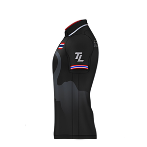 Camiseta Deportiva Clásica de Fútbol, Uniforme de Fútbol Transpirable para Hombre, Manga Corta, Cuello en V, Botones al Frente, Cuello Alto, Poliéster - Product Image 3