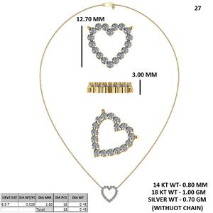 Collier barre serti de diamants de laboratoire en or rose, pendentif de joaillerie fine contemporaine pour femme, idéal pour offrir - Product Image 5