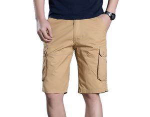 กางเกงขาสั้นออกกำลังกายผู้ชายรุ่นใหม่ ผ้าฝ้ายผสมโพลีเอสเตอร์ ระบายอากาศได้ดี แห้งเร็ว ทรงหลวม เหมาะสำหรับวิ่ง เทรนนิ่ง และเล่นกีฬา - Product Image 4