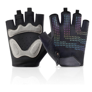 Fashion Half-Finger Cycling Gloves Non-Slip Moisture Wicking Breathable Nylon Material Unisex for Outdoor Indoor Sports Fitness - Product Image 5