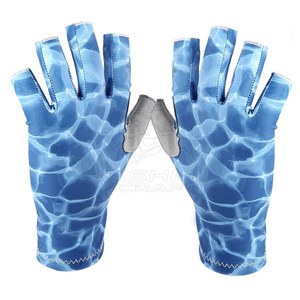 ถุงมือตกปลา LADO SPORTS แบบสั่งทำพิเศษ ผลิตจากโพลีเอสเตอร์ รองรับหน้าจอสัมผัส สายรัดข้อมือปรับได้ ใช้ได้ทั้งชายและหญิง สวมใส่ง่าย เหมาะสำหรับใส่ลำลอง - Product Image 4
