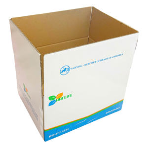 Boîtes auto-érectiles en carton ondulé recyclable de 3 mm, personnalisées, matériaux recyclés, emballage avec logo imprimé, produits alimentaires et ménagers - Product Image 3