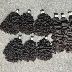 Lots de Cheveux Naturels Double Drawn en Gros pour Vendeurs – Extensions de Cheveux Humains Vietnamiens Bouclés Doux en Vrac - Product Image 5