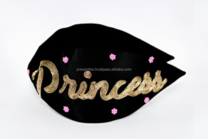 Magnifique Bandeau Brodé Entièrement Perlé Fait Main Style Américain en Tissu de Créateur Léger pour Femmes et Enfants – Prix de Gros - Product Image 2