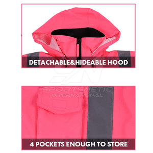 เสื้อฮู้ดทำงานไซส์ใหญ่ขายส่ง สำหรับใช้งานกลางแจ้ง สไตล์ใหม่ เสื้อฮู้ดทำงาน คอวี MOQ ต่ำ เสื้อฮู้ดทำงาน - Product Image 5