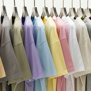 T-shirt pour homme en jersey 100% coton 240 g/m², qualité luxe, coupe ample et oversize, épaules tombantes, col montant, design personnalisé, grandes tailles - Product Image 1