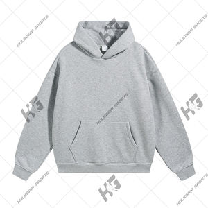 Sudaderas con capucha lisas 2026, de forro polar de 380-300 g/m², corte regular, con cremallera, hombros caídos, peso pesado, 100% algodón, unisex - Product Image 1