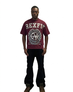 2026 DTG Printed Plus Size T Shirt For Men's Oversized Heavyweight T-Shirts 100% Cotton O-Neck Shirt Summer <b>Clothes</b> t Shirts - Product Image 2