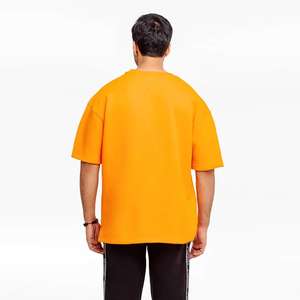 เสื้อยืดทรงหลวมแบบดรอปโชลเดอร์ เสื้อยืดเนื้อหนาแบบสั่งทำ เสื้อยืดโอเวอร์ไซส์ เสื้อผ้าออกกำลังกาย เสื้อผ้ากีฬา เสื้อยืดเรียบๆ โอเวอร์ไซส์ - Product Image 6