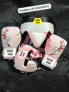 Conjunto de Boxeo Personalizado de Alta Calidad Estilo Ganador con Estampado Personalizado de Majin Buu, Kit de Guantes de Boxeo Profesionales para Combate - Product Image 1
